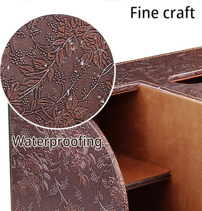 Leather Square Tissue Box Cover - Image 5