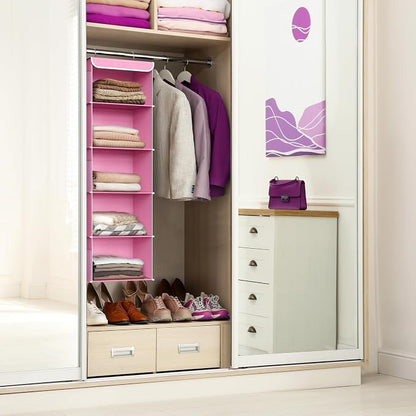 Simple Houseware 5 Shelf Hanging Closet Organizer - Image 2