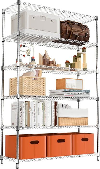 6 Tiers Shelf 2100 lbs Steel Storage Shelving Utility Shelving Unit Steel by MEIGAOPLASTICANDMETALHKCOLIMITED