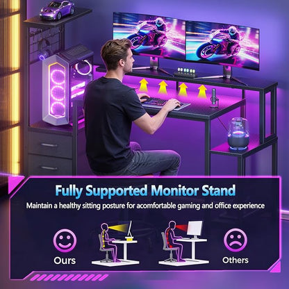 Korfile 48 Inch Gaming Desk - Image 9