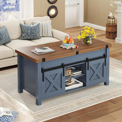 SEDETA Lift Top Coffee Table, 4 in 1 Multi-Function Convertible Coffee Tables - Image 2