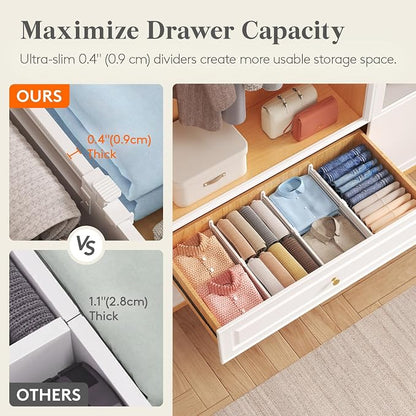 Lifewit 8 Pack 5" High Drawer Dividers - Image 7