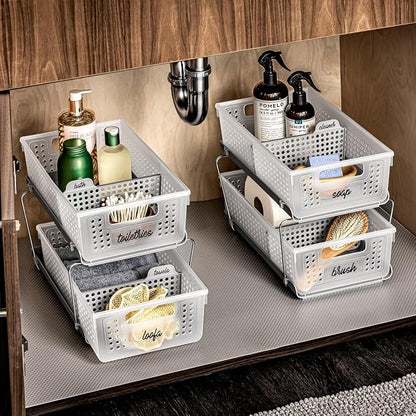 madesmart 2 Tier Organizer, Under Cabinet Storage - Image 4