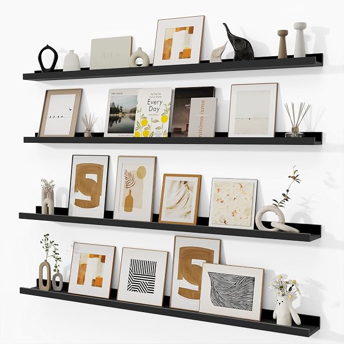 Fun Memories Picture Ledge Shelf, 48 Inch Picture Shelves by FunMemories