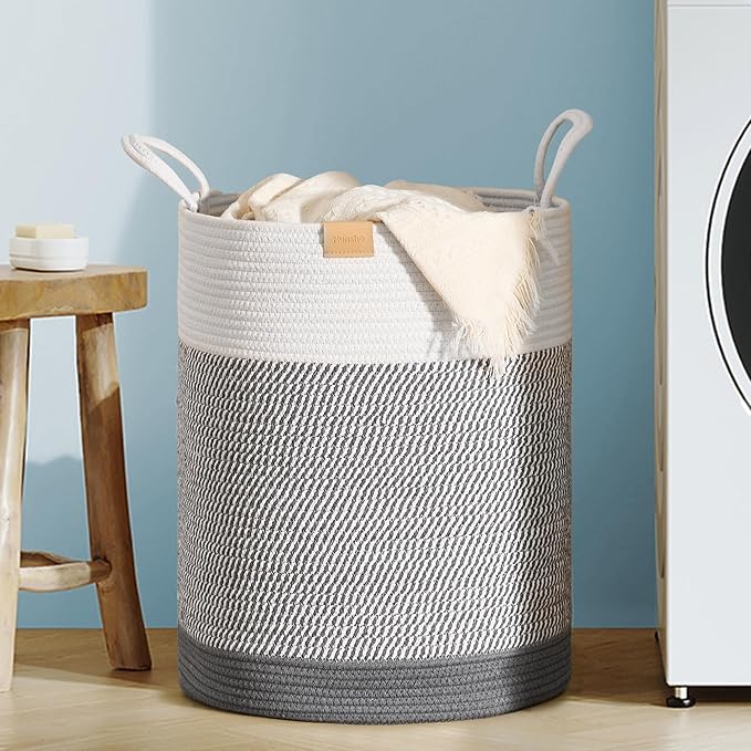 Laundry Hamper 62L, Large Laundry Basket by Nunsino