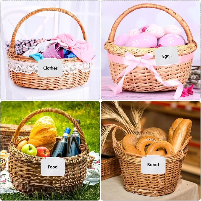 12 Pieces Basket Labels Clip on Set, Include 10 Pieces Kitchen Clip Label - Image 6