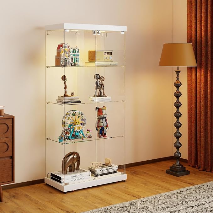 Tempered Glass Display Cabinet by Zevemomo