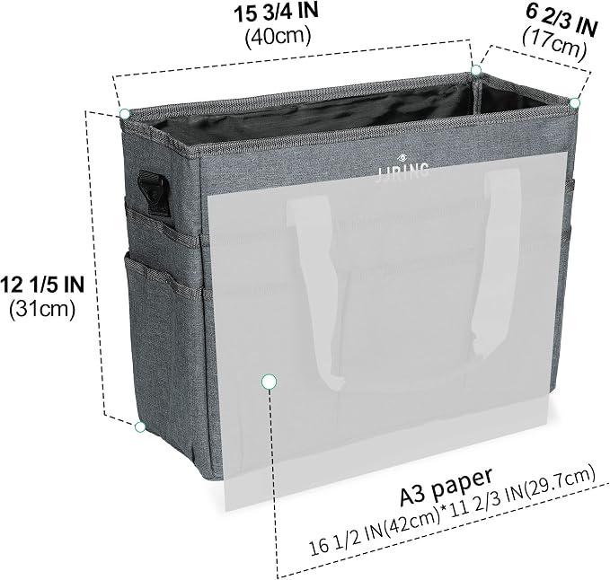 JJRING Craft Organizer Tote Bag, Large Art Storage Caddy - Image 2