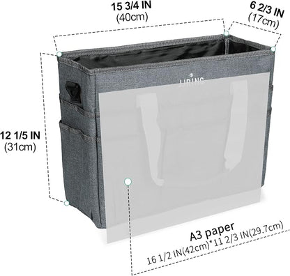 JJRING Craft Organizer Tote Bag, Large Art Storage Caddy - Image 2