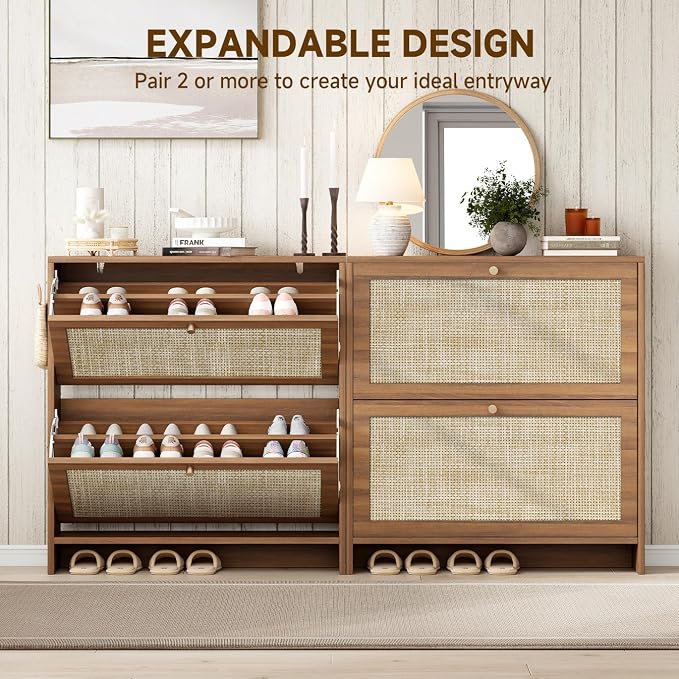 Nicetree Shoe Storage Cabinet for Entryway, Slim Shoe Rack - Image 5