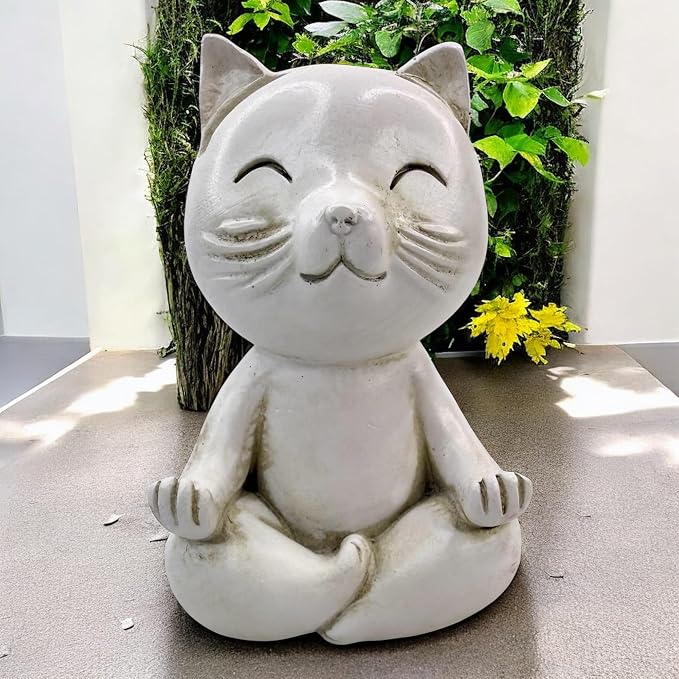 Top Brass Yoga Cat Eyeglasses & Pen Holder – Whimsical Reading Glasses - Image 3
