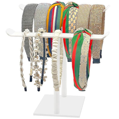 Bigfety Headband Holder, Acrylic Headband Organizer Stand, Hair Accessories by Bigfety