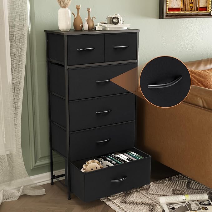 Tall Dresser for Bedroom, Fabric Storage Tower - Image 6