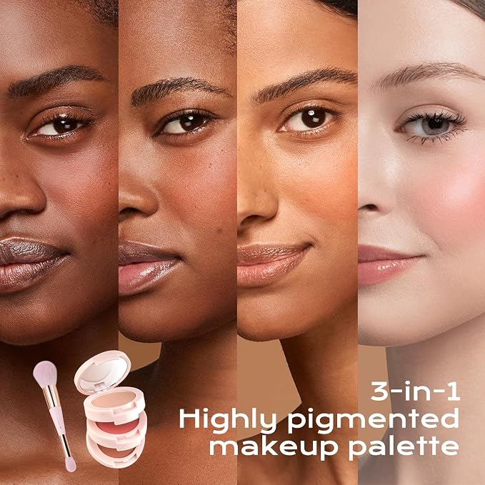 Color Nymph 3 Colors Contour Blush Highlighter Makeup Palette | 3-IN-1 - Image 7