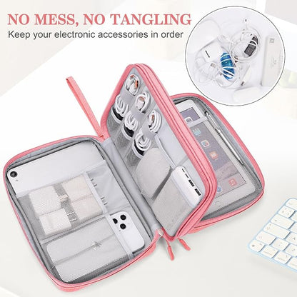 FYY Electronic Organizer, Extra Large Travel Cable Organizer Bag Pouch Portable - Image 5