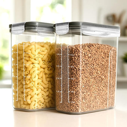 Utopia Kitchen Cereal Containers Storage Set – 6 Pack 4L Airtight Food Storage - Image 8