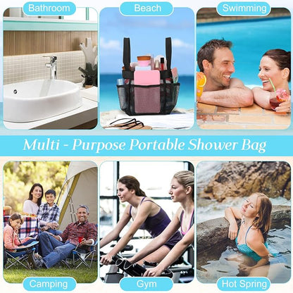 Hillban 4 Pcs Mesh Shower Caddy Portable Shower Caddy - Image 7