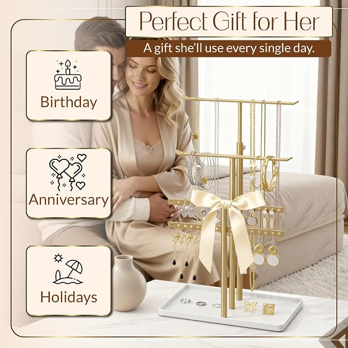 Jewelry Tower Stand Organizer for Women - Image 8