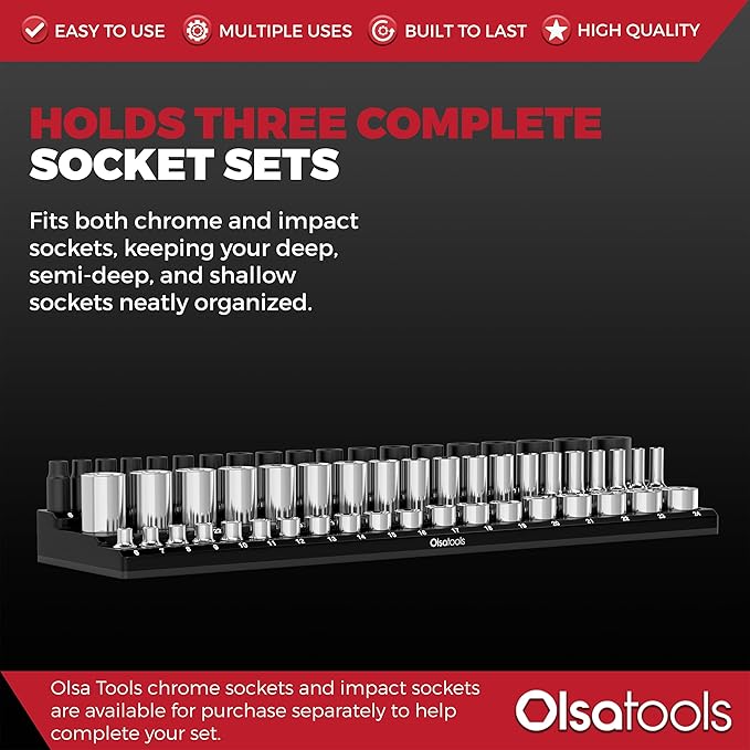 Olsa Tools Magnetic Socket Organizer - Image 3