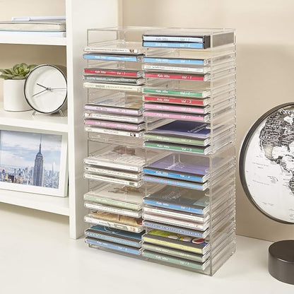 STORi Stackable Clear Plastic CD Organizer - Image 3