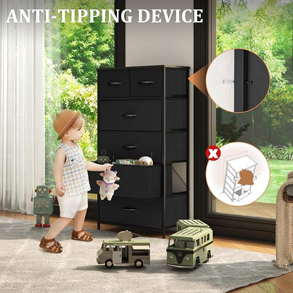 Tall Dresser for Bedroom, Fabric Storage Tower - Image 5