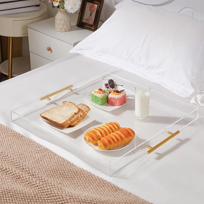Extra Large Clear Acrylic Serving Tray - Image 2