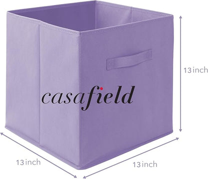 Casafield Set of 6 Collapsible Fabric Cube Storage Bins, Cubby Organizers & More - Image 7