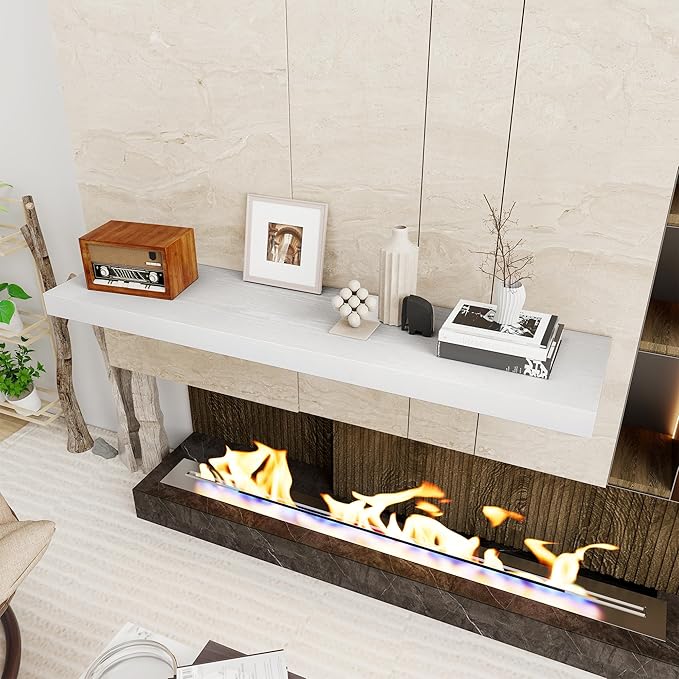 White Floating Shelves 48 Inch Long, 12 Inch Deep Floating Shelves - Image 5