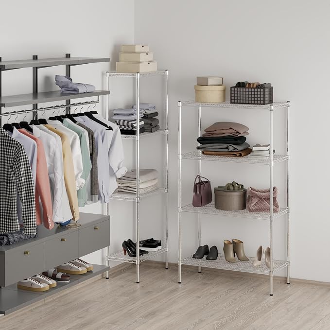 18" Deep x 36" Wide x 64" Height Wire Shelving Kit | 4-Tier | NSF Commercial - Image 5