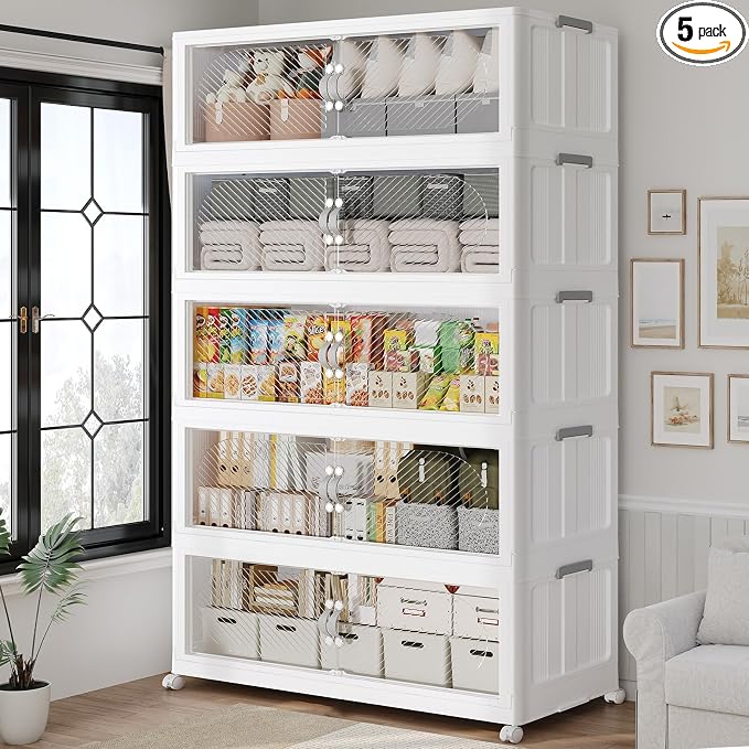 800QT Extra Large Stackable Storage Bins by QAVABIN