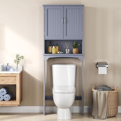 Yaheetech Over the Toilet Storage Cabinet, Bathroom Organizer, Open Compartment - Image 2