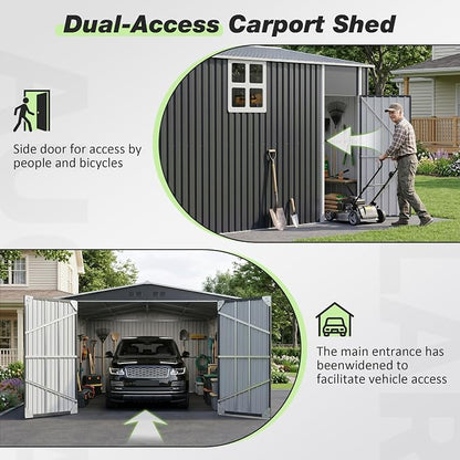 Polar Aurora 12x20 FT Outdoor Storage Shed, Large Garden Shed - Image 6
