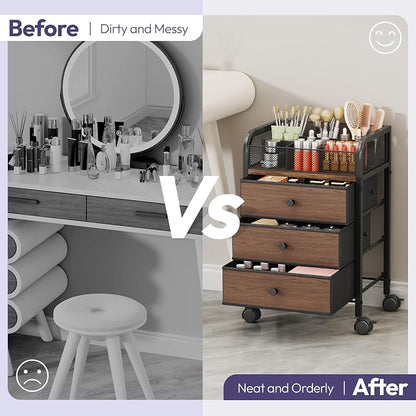 SWTYMIKI Rolling Makeup Organizer Cart - Image 3