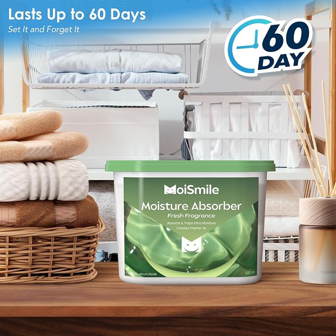Moisture Absorbers 12 Pack, Fresh Fragrance Closet Dehumidifier - Image 4