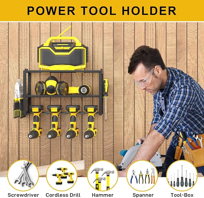 Spacecare Power Tool Organizer- Power Drill Tool Holder- Heavy Duty Tool Shelf - Image 5