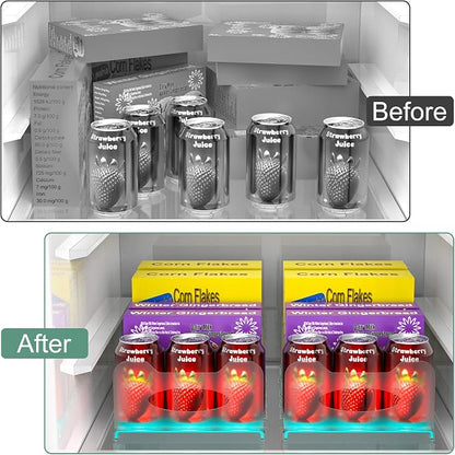 SURETIVIAN Freezer Organizer 12” Visible Fridge Organizer Rack - Image 6