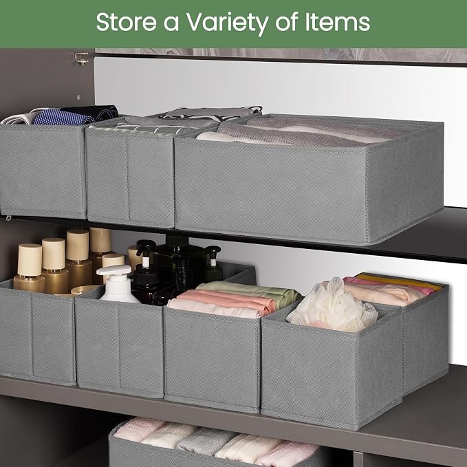 Criusia Drawer Organizer Clothes, 24 Pack Underwear Drawer Organizers, Foldable - Image 6