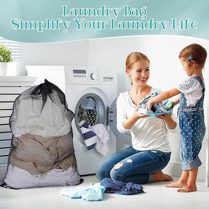 Aliceset 4 Pcs 24 x 36 Inches Mesh Laundry Bags - Image 5