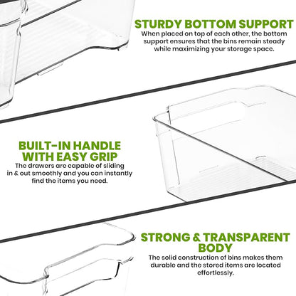 Utopia Home - Fridge & Refrigerator Organizer Bins, Kitchen Cabinets & - Image 6