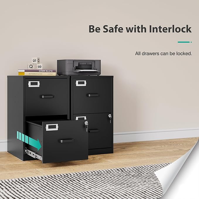 SISESOL 2 Drawer File Cabinet - Image 6