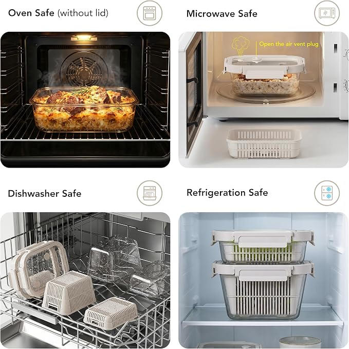 GENICOOK Glass Fruit Storage Containers - Image 7