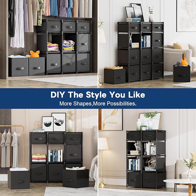 Mavivegue 9 Cube Storage Organizer, Closet Organizers and Storage, Cube Storage - Image 6