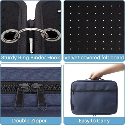 Enamel Pin Display Pages Pin Carrying Case, Pins Collection Storage Organizer - Image 6