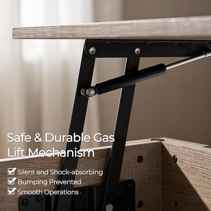 Yaheetech Lift Top Coffee Table - Image 6