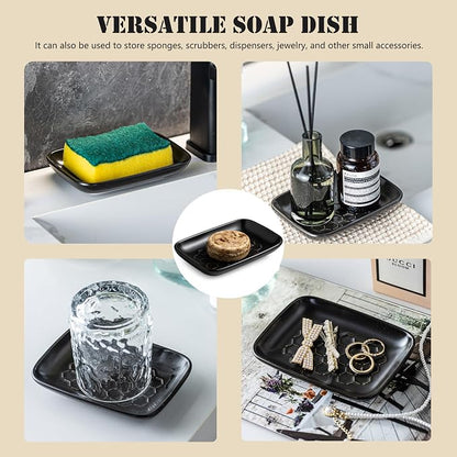 Gomakren Soap Dish for Shower, Bar Soap Holder, Ceramic Soap Dishes for Bar Soap - Image 8