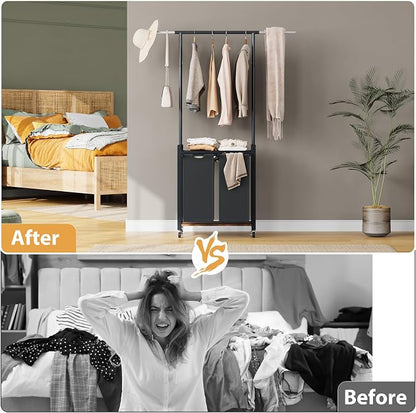 GarveeHome Rolling Laundry Cart - Image 7