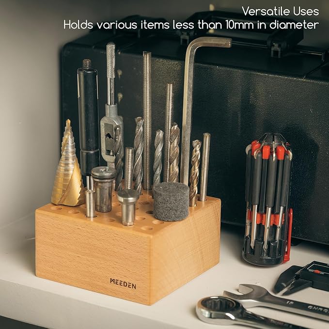 MEEDEN Beechwood Pencil and Brush Holder: 36 Holes Paint Brush Storage - Image 5