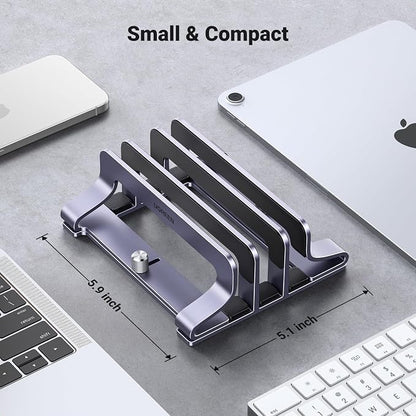 UGREEN 3-Slot Vertical Laptop Stand Holder Desk Compatible - Image 6
