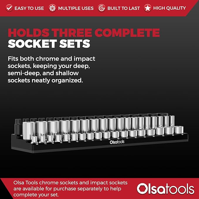 Olsa Tools Magnetic Socket Organizer - Image 3