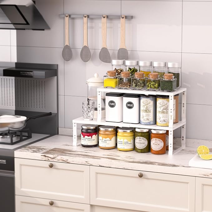 Heavy-Duty Adjustable Metal Shelf Organizer - Image 2
